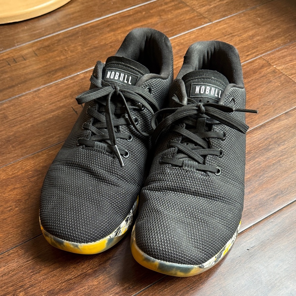 NOBULL Black Sneakers with Yellow Accents